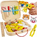 KRUZZEL Holz-Werkzeugkasten für Kinder Bild 2