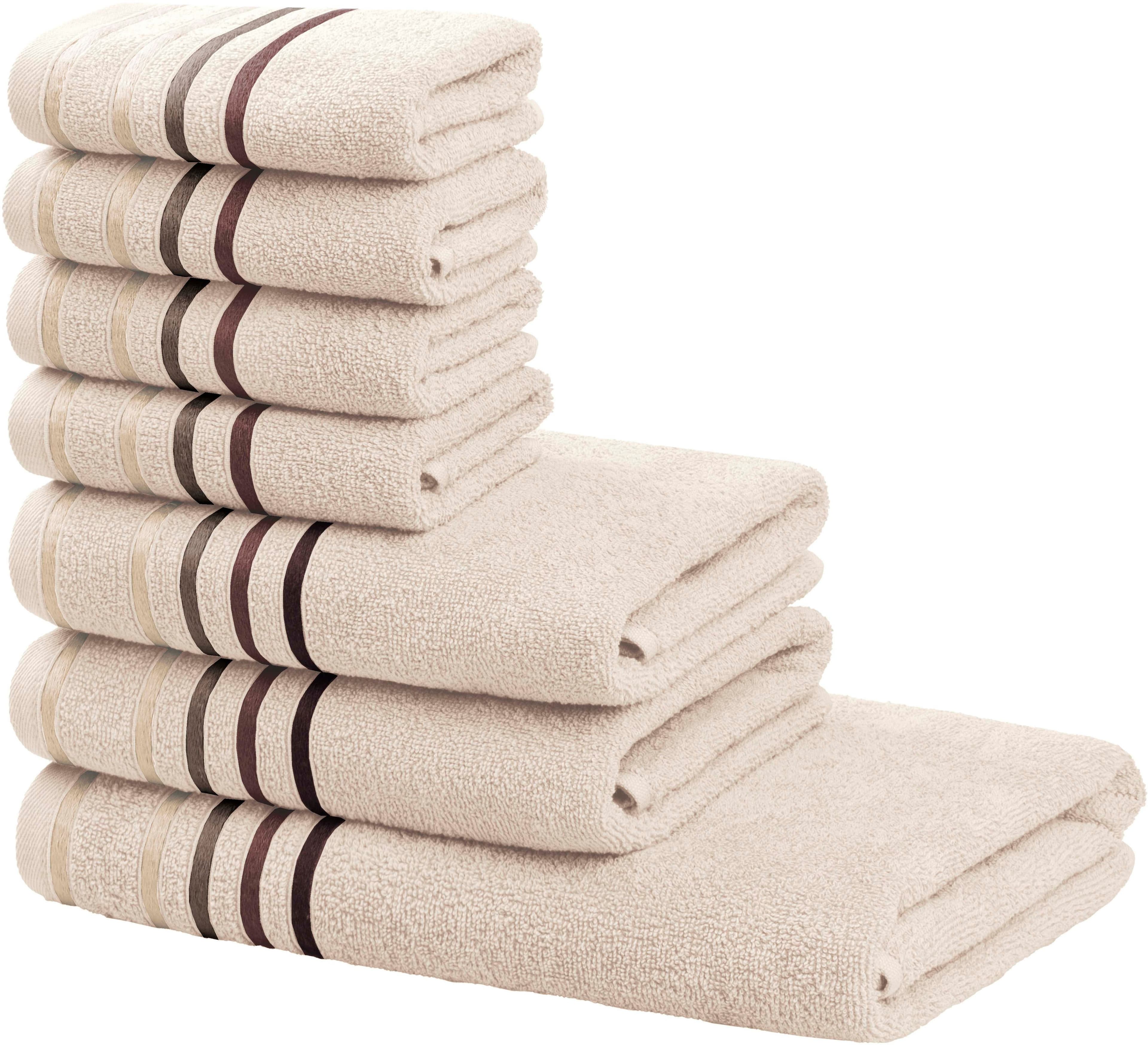 OTTO HOME Handtuch Set Niki 7-tlg. Creme Walkfrottee - Bild 2
