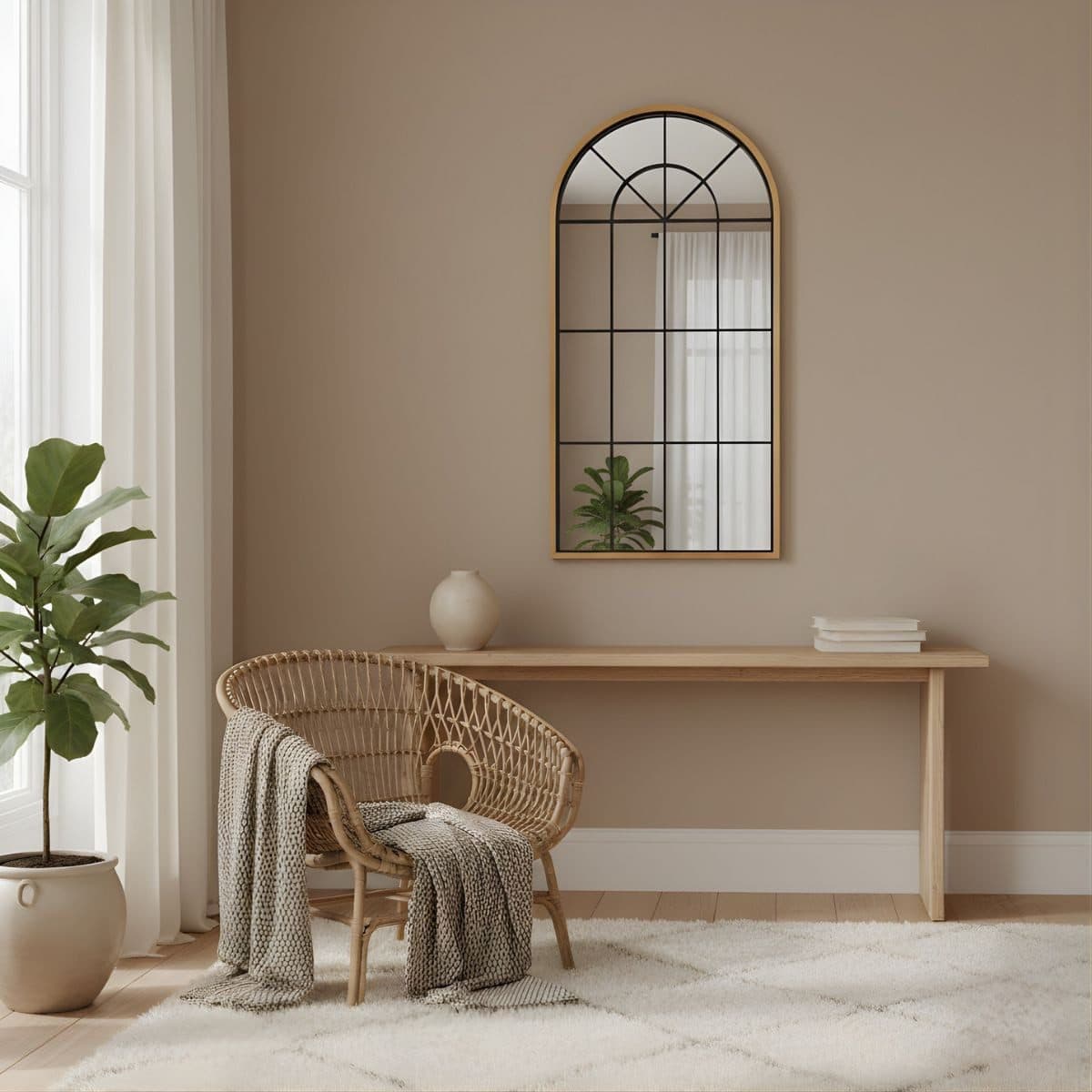 EDAXO Wandspiegel Fensterstil 110x56 cm - Bild 2