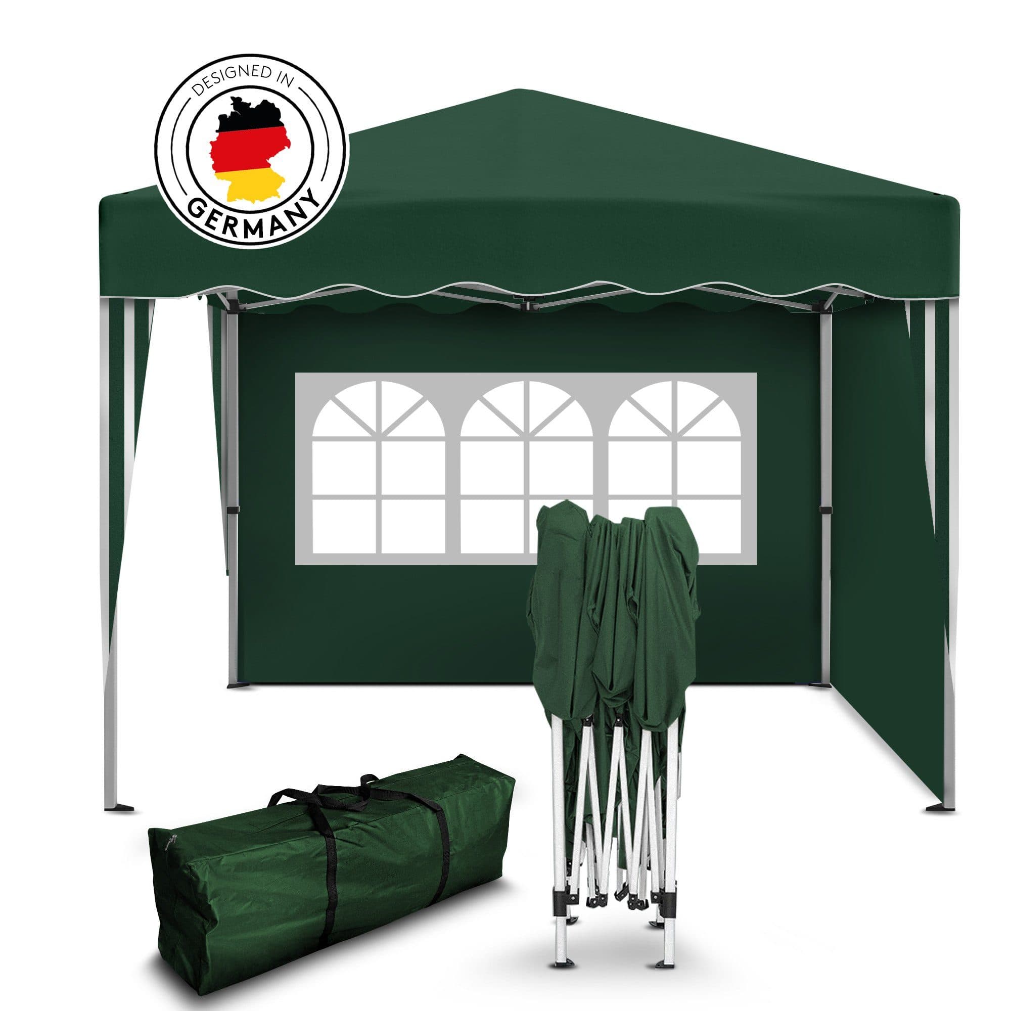 Kronenburg Faltpavillon 3x3 m wasserdicht mit Seitenteilen - Bild 2