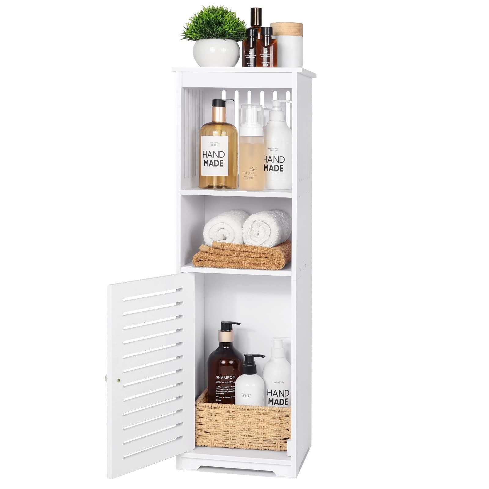 BlingBin Badezimmerschrank Badschrank Toilettenschrank Weiß - Bild 2