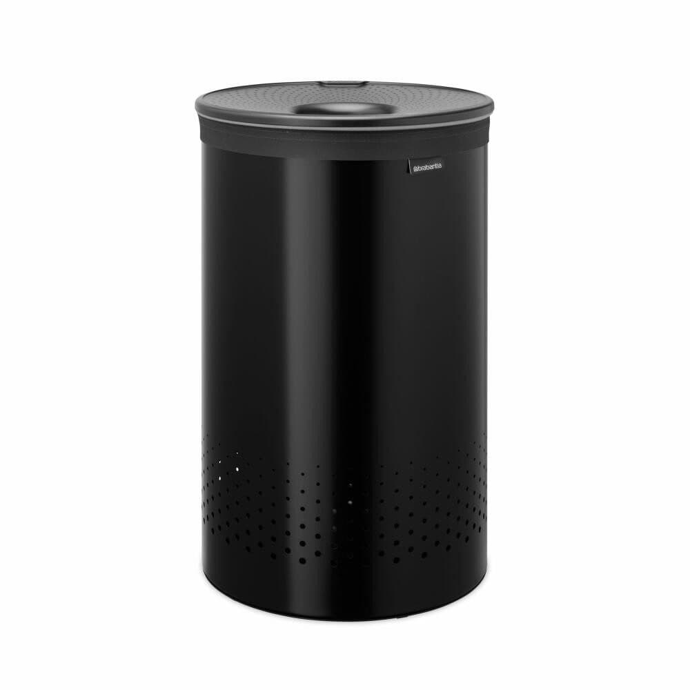 Brabantia Wäschebox Matt Black 60 L mit herausnehmbarem Wäschesack