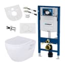GEBERIT Tiefspül-WC Komplettset mit Taharet-Funktion Weiß Bild 2