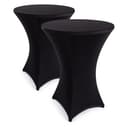 Blumtal Stehtischhussen Schwarz Stretchbezug Elegantes Design Bild 2