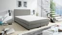 Küchen-Preisbombe Boxspringbett Glenn 1 Hotelbett Boxbett 140x200 Bonellfederkern Bett Topper Hellgrau Bild 2