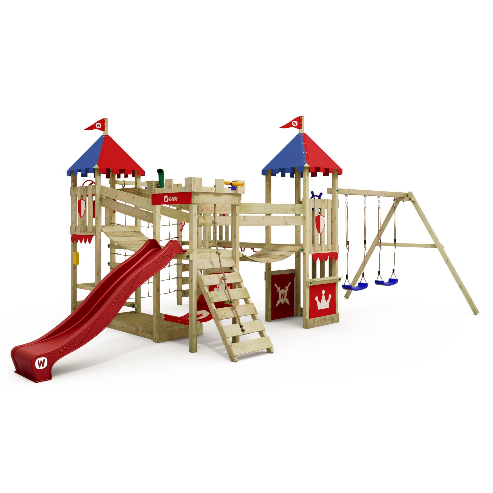 Wickey Spielturm Smart Queen – Abenteuer-Burg mit Rutsche, Schaukel & Sandkasten - Bild 2