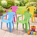 Progarden Kinderstuhl 4er Set Bunt Stapelbar Kunststoff Bild 2
