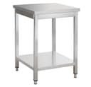GastroHero Arbeitstisch Edelstahl 70x60 cm mit Grundboden Bild 2