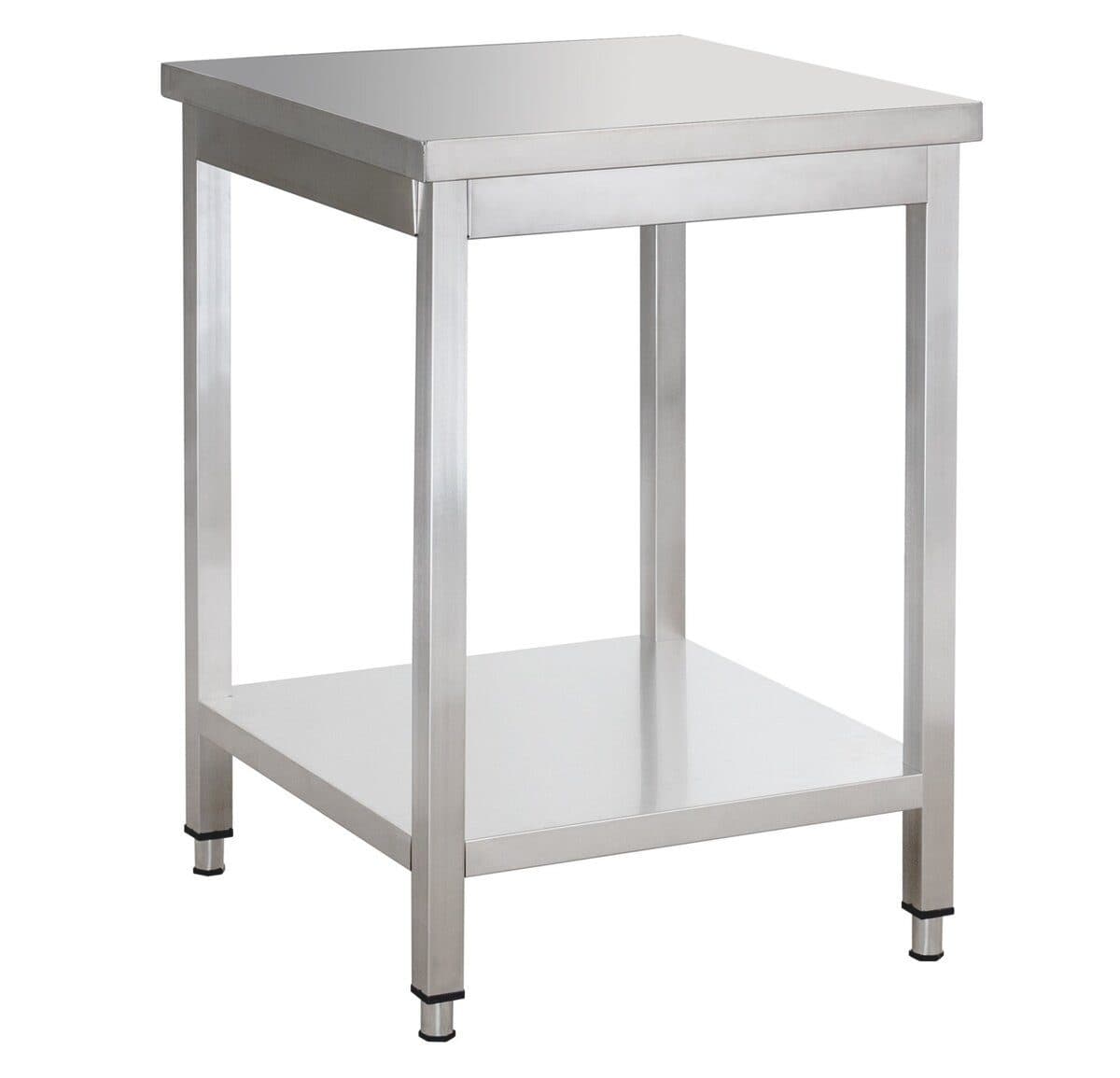 GastroHero Arbeitstisch Edelstahl 70x60 cm mit Grundboden - Bild 2