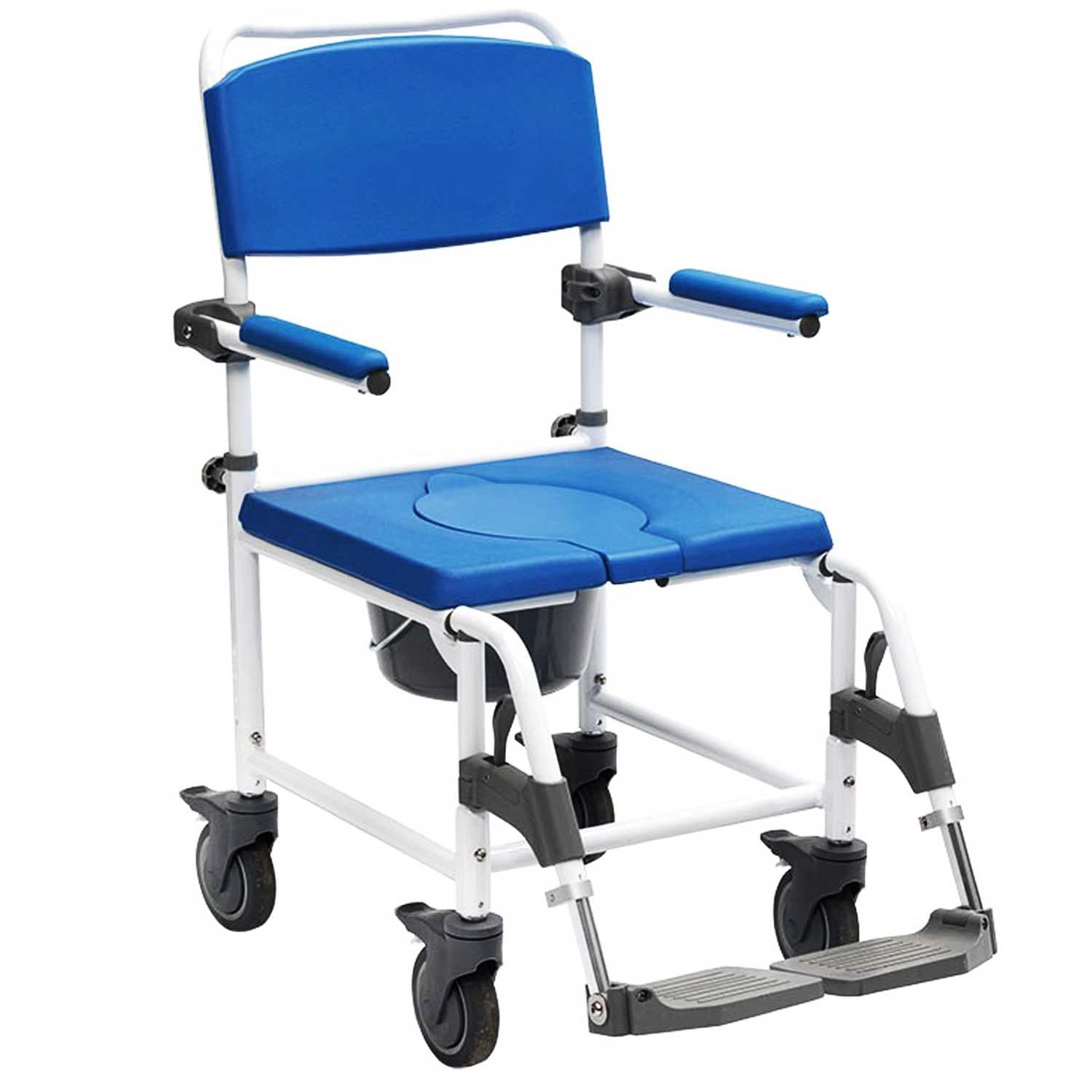 Drive Medical Dusch-Toilettenrollstuhl Aston 5-Zoll-Räder