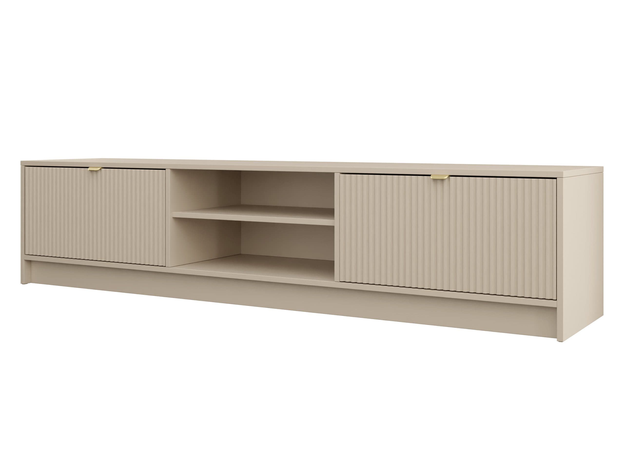 MIRJAN24 TV-Schrank Tireno 2K Beige Gold Aluminiumgriff - Bild 2