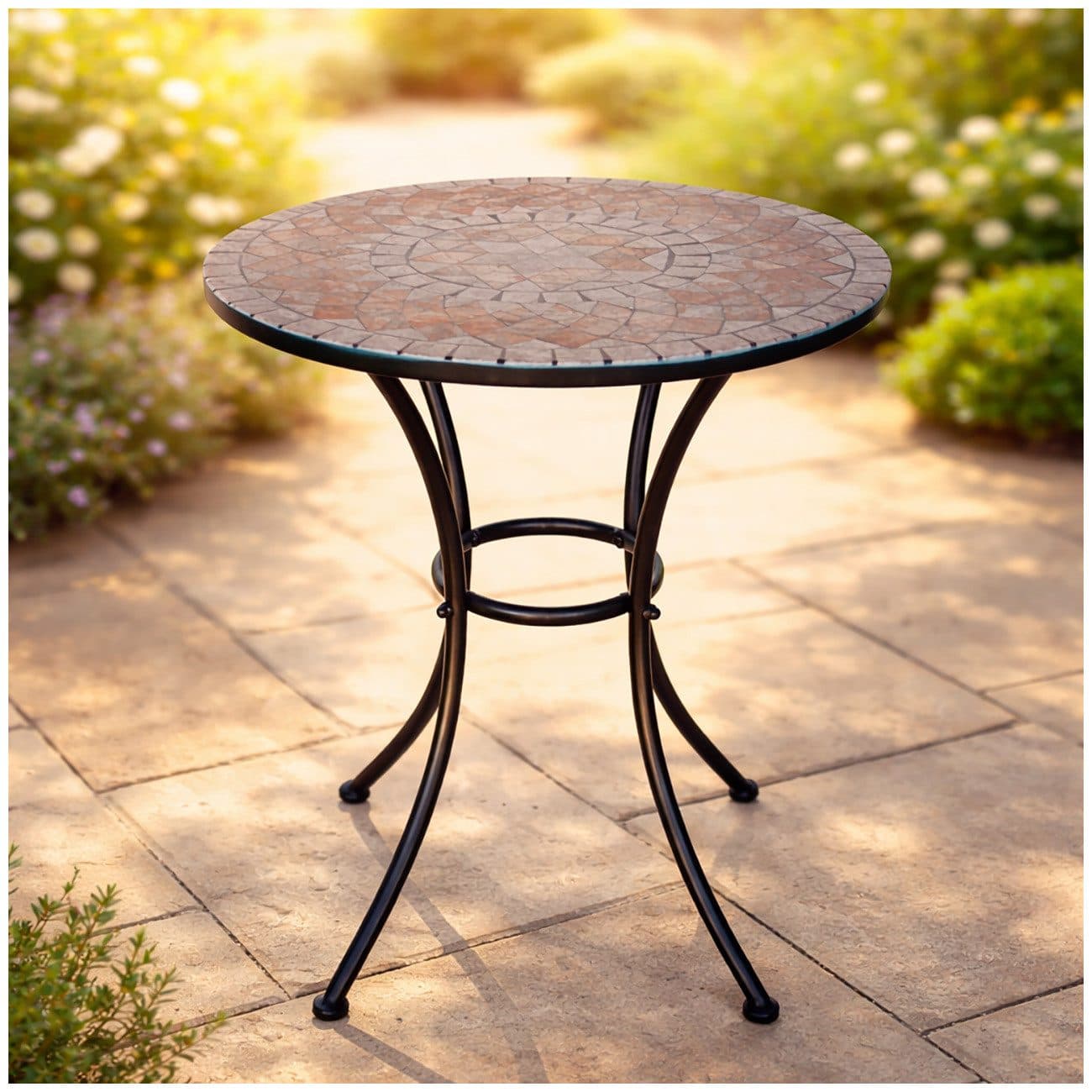 HTI-Living Gartentisch Marocco Braun Metall - Bild 2