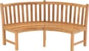 Lesli Living Gartenbank Teak-Holz Rund Bild 2