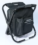 highfeld Campinghocker mit Rucksack und integrierter Kühltasche schwarz Bild 2