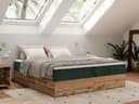 MKS MÖBEL Boxspringbett WOOD ZERO mit Bettkästen und 7-Zonen-Matratze Bild 2