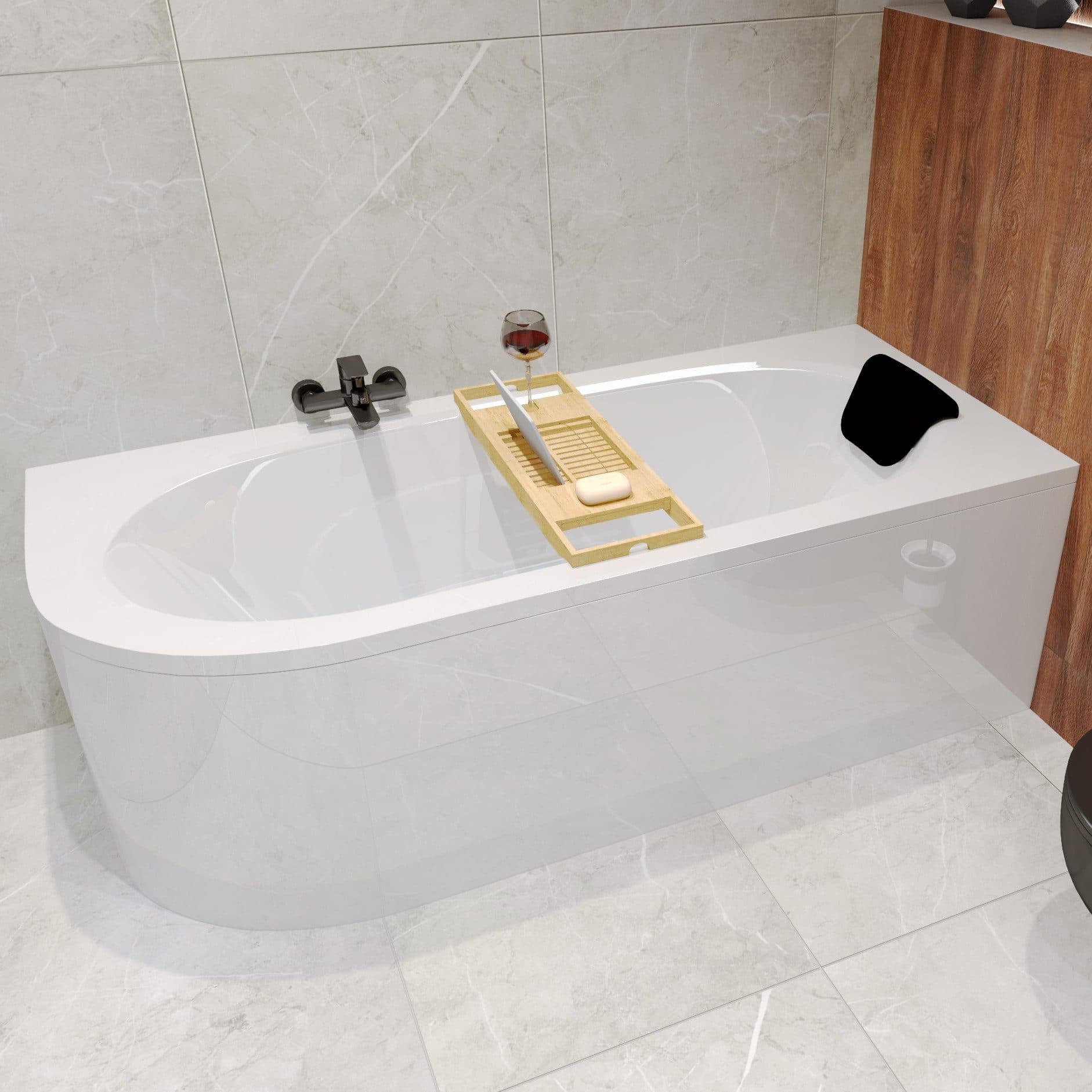 KOLMAN Eckbadewanne AVITA 150x75 Weiß mit Zubehör - Bild 2