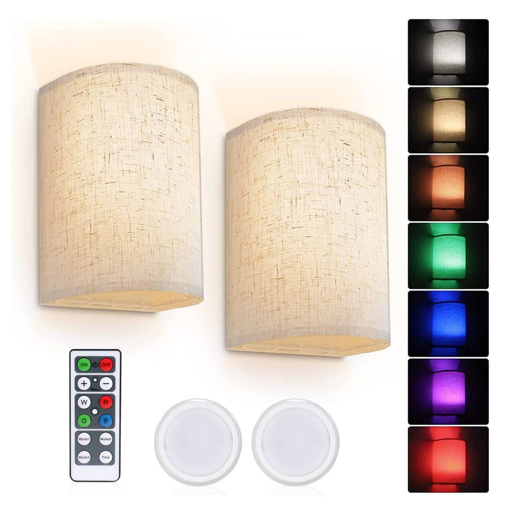 Sunicol LED Wandleuchte 2er Set Dimmbar Wiederaufladbar - Bild 2