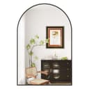 GarveeMore Badspiegel Bogen Wandmontiert Metallrahmen Modern Bild 2