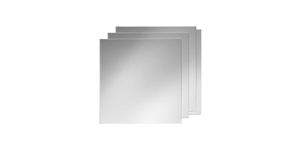 jokey Wandspiegel Spiegelkachel-Set 30x30 cm Silber