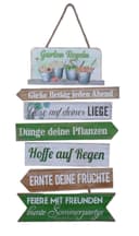 Deko-Impression Hängeschild Gartenregeln Holz MDF Deko Bild 2