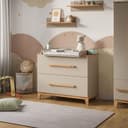 VitaliSpa Wickelkommode Malia Beige mit 2 Schubladen Bild 2