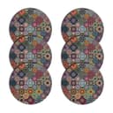 Bertoni 6er Set Runde Filz-Tischsets Bunt HD-Druck Bild 2