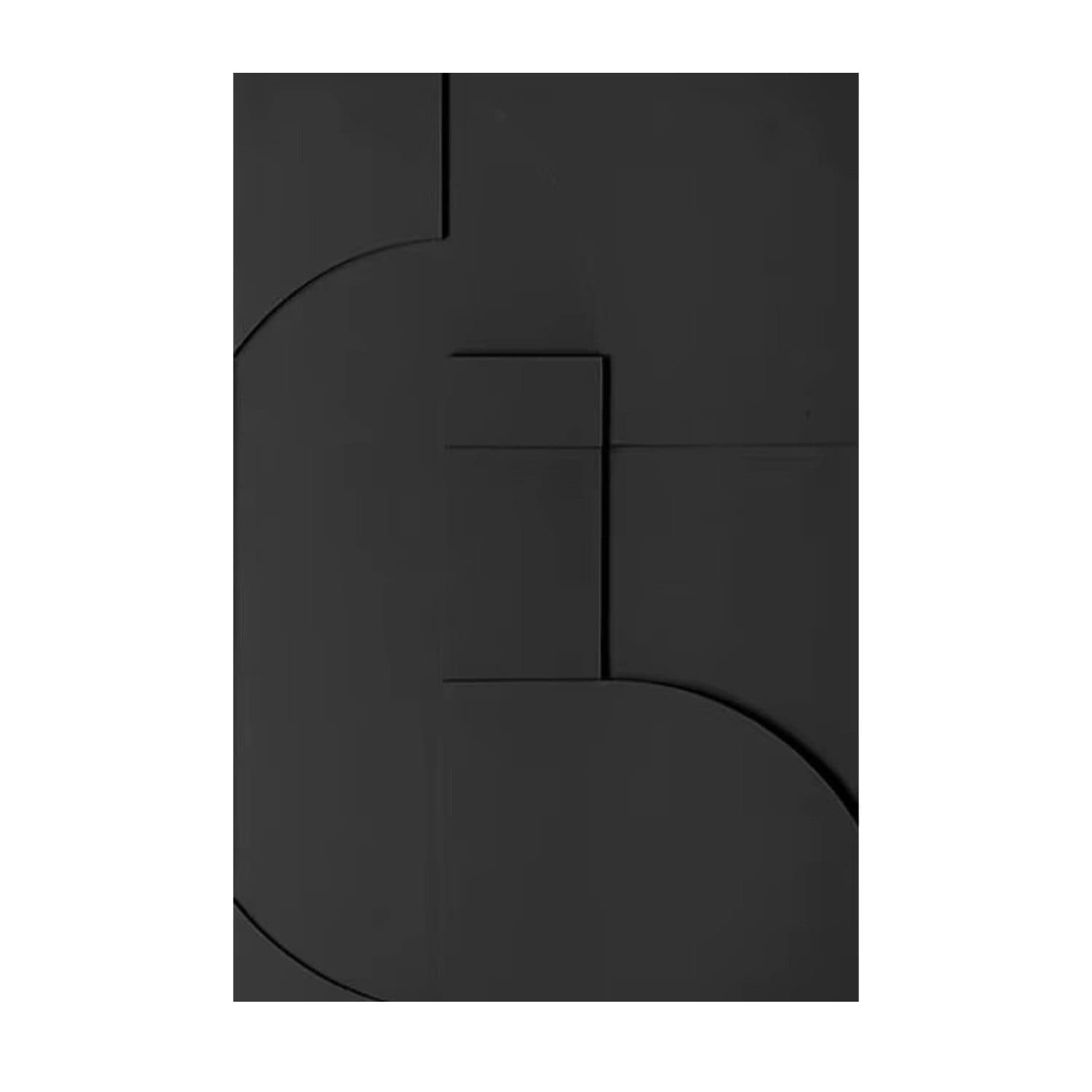 TPFLiving Leinwandbild XXL 70x100cm Schwarz Grau Braun Beige Nordic Art - Bild 2