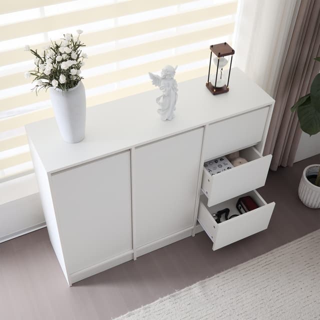 KLAM HOME Kommode Sideboard Schuhschrank
