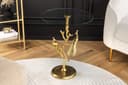 riess-ambiente Beistelltisch WILDLIFE PEACOCK 60cm Gold Transparent Glas Bild 2