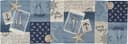 sander table + home Tischläufer Sailor Patch Gobelin Blau Bild 2