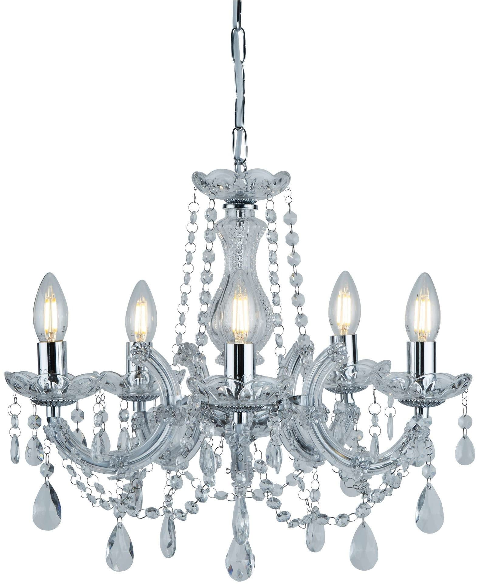 Kronleuchter Marie Therese 5-flammig Chrom - Bild 2