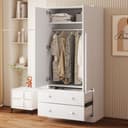 HAUSS SPOLE Kleiderschrank Weiß Doppeltüren-Design Bild 2