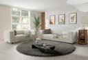 S-Style Möbel Polstergarnitur Gustav 3+2 Cord-Stoff Beige Bild 2