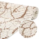 ANRO Schaum-Badematte Rutschhemmend PVC Weichschaum Beige-Weiß Bild 2