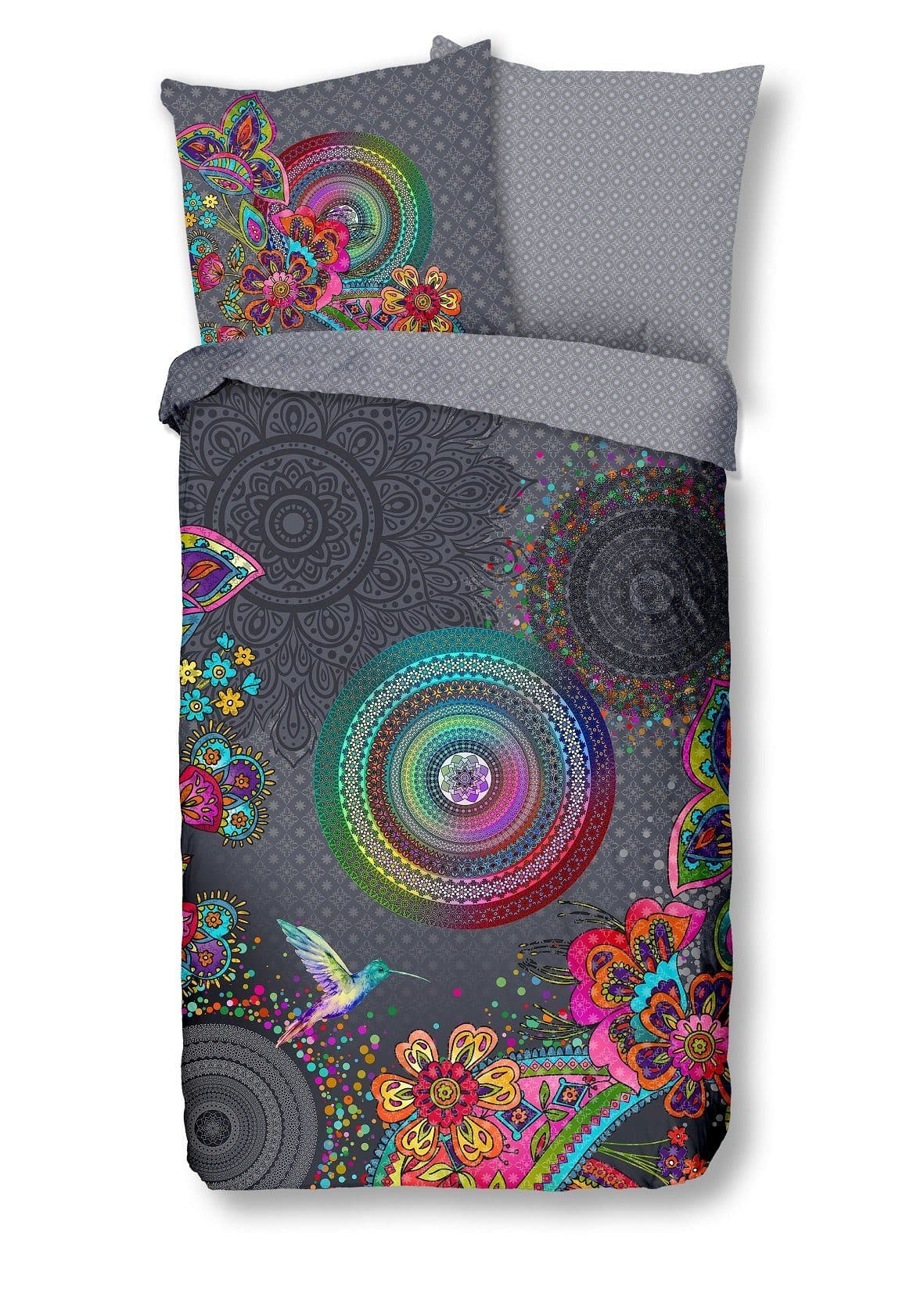 Traumschloss Flanell Bettwäsche 2-teilig Bunte Mandalas - Bild 2