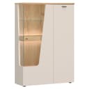 Lomadox Highboard CARMONA-129 95 cm breit Kaschmir Eiche LED-Beleuchtung Bild 2