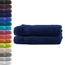 Hometex Premium Textiles Handtuch Navy 100% Baumwolle Frottee Bild 2