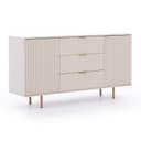 HAUSELEMENT Kommode NUBIA NB-02 3 Schubladen 2 Türen 150 cm Push-to-Open Modern Bild 2
