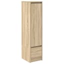 vidaXL Highboard Sonoma-Eiche Holzwerkstoff mit Tür und Schublade Bild 2