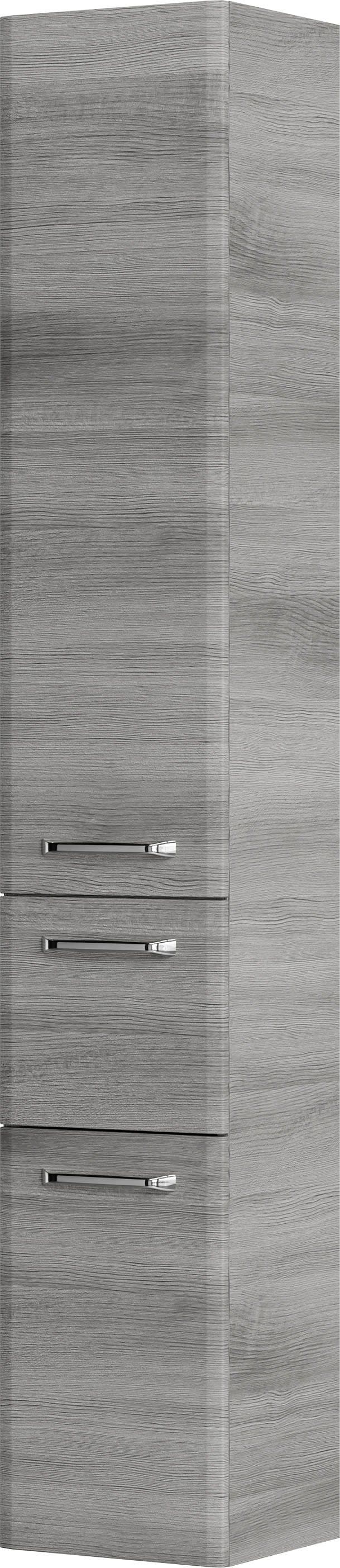 Badezimmer-Hochschrank mit 2 Türen & Schublade  | Inklusive Türdämpfer