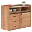 HOMAVO Sideboard HG1-S mit Schiebetür & 3 Schubladen Bild 2