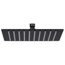 vidaXL Regenduschkopf Schwarz 20x20 cm Edelstahl Quadratisch Bild 2