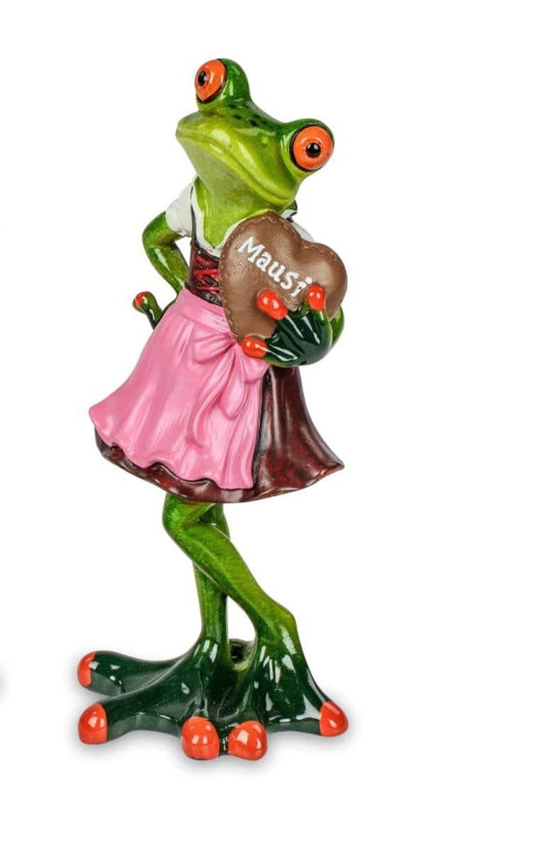 formano Dekofigur Froschfrau in Tracht 17 cm Kunststein