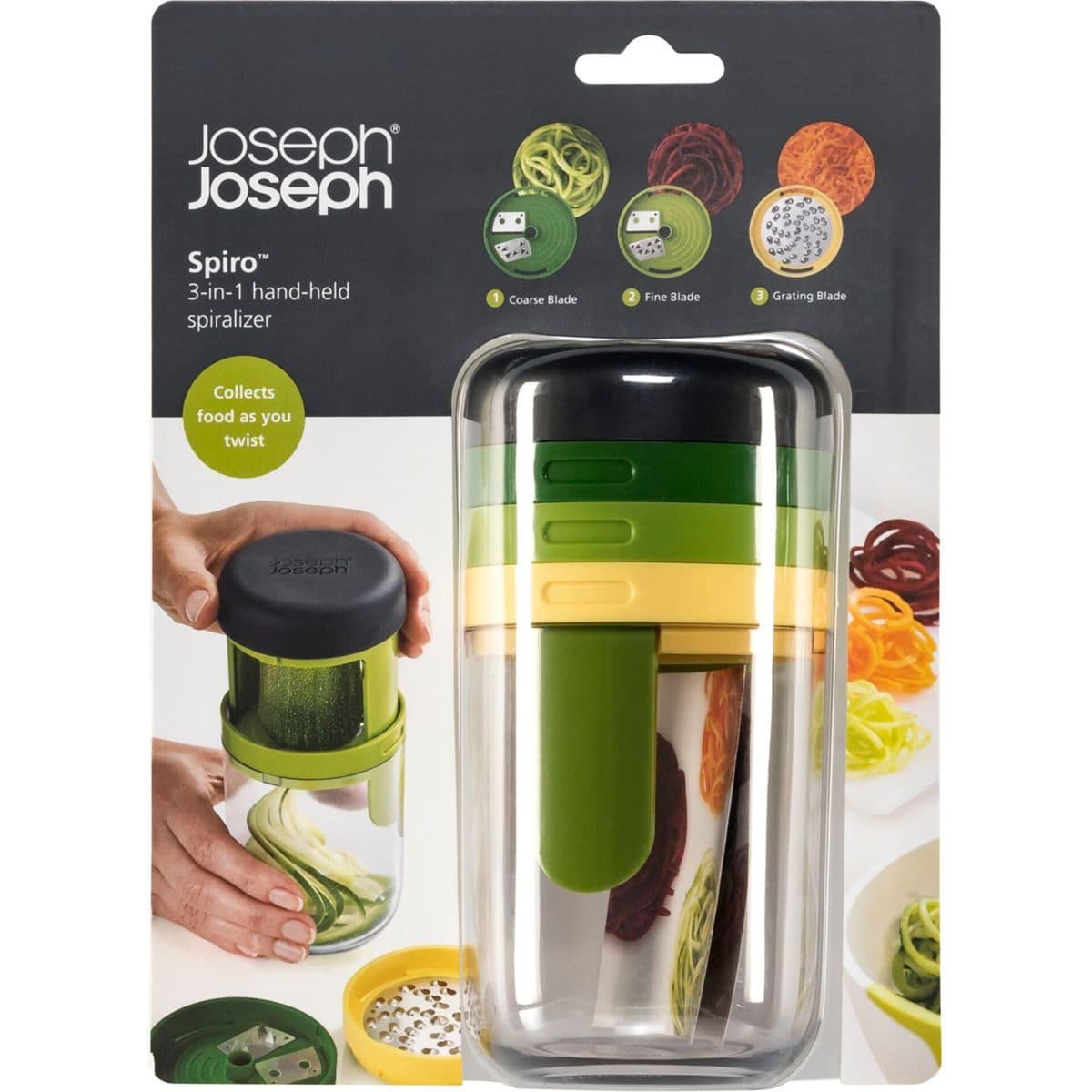 Joseph Joseph Spiro Spiralizer Küchenorganizer Grün