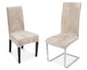 Beautex Stuhlhusse Maya Samt Mirofaser Beige Elastisch Bild 2