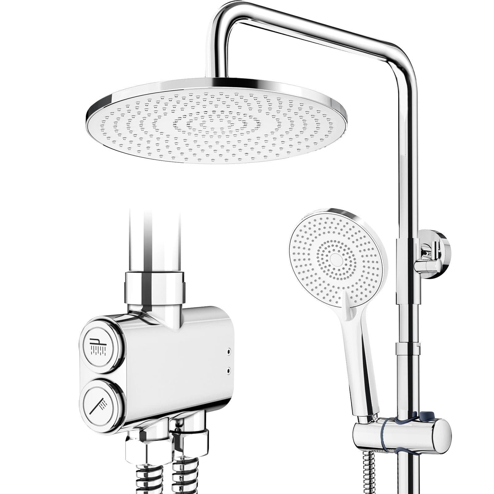 Rainsworth Duschsystem mit Regendusche 25cm Chrom - Bild 2