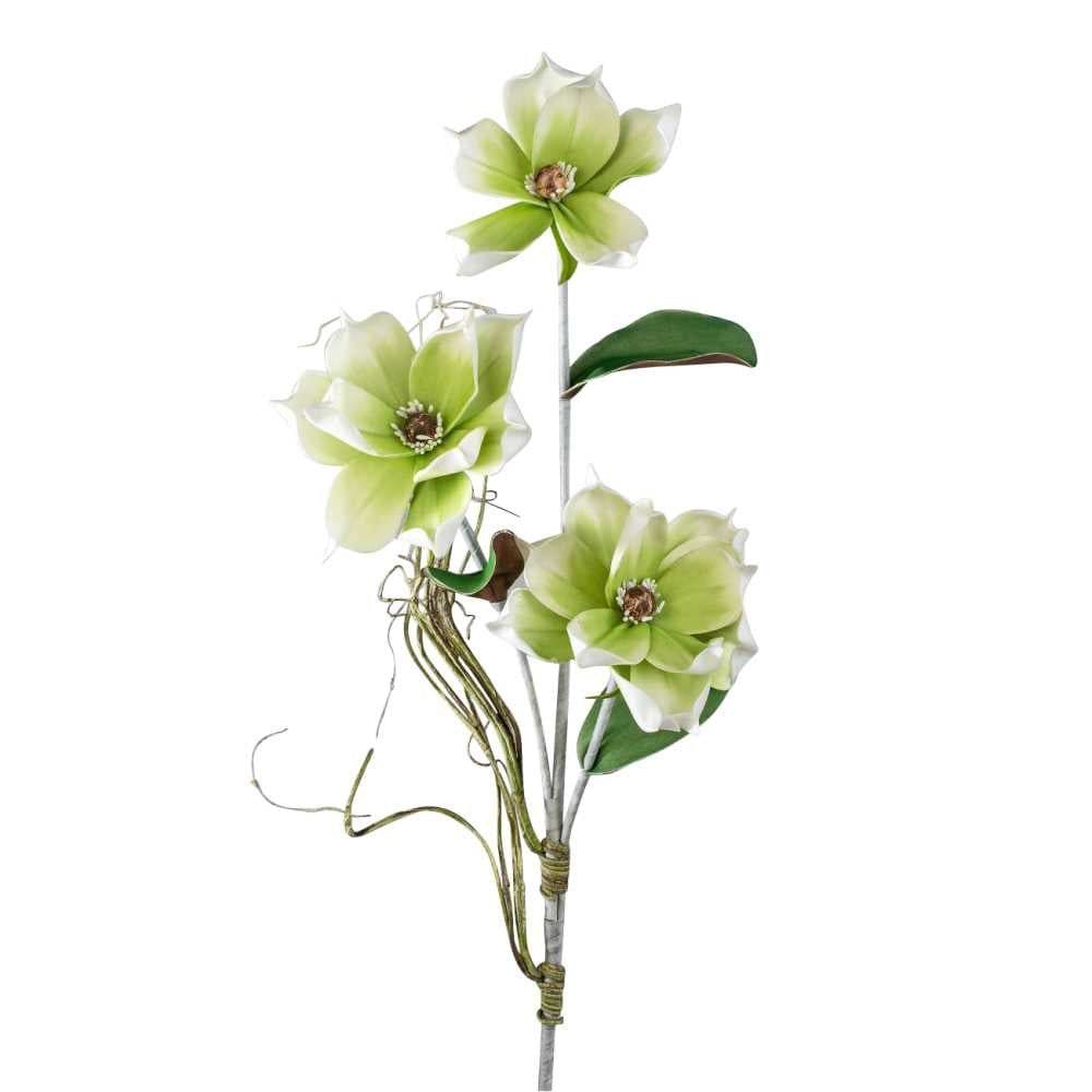 formano Kunstblume Magnolie Grün Weiß 105 cm Foam Flower
