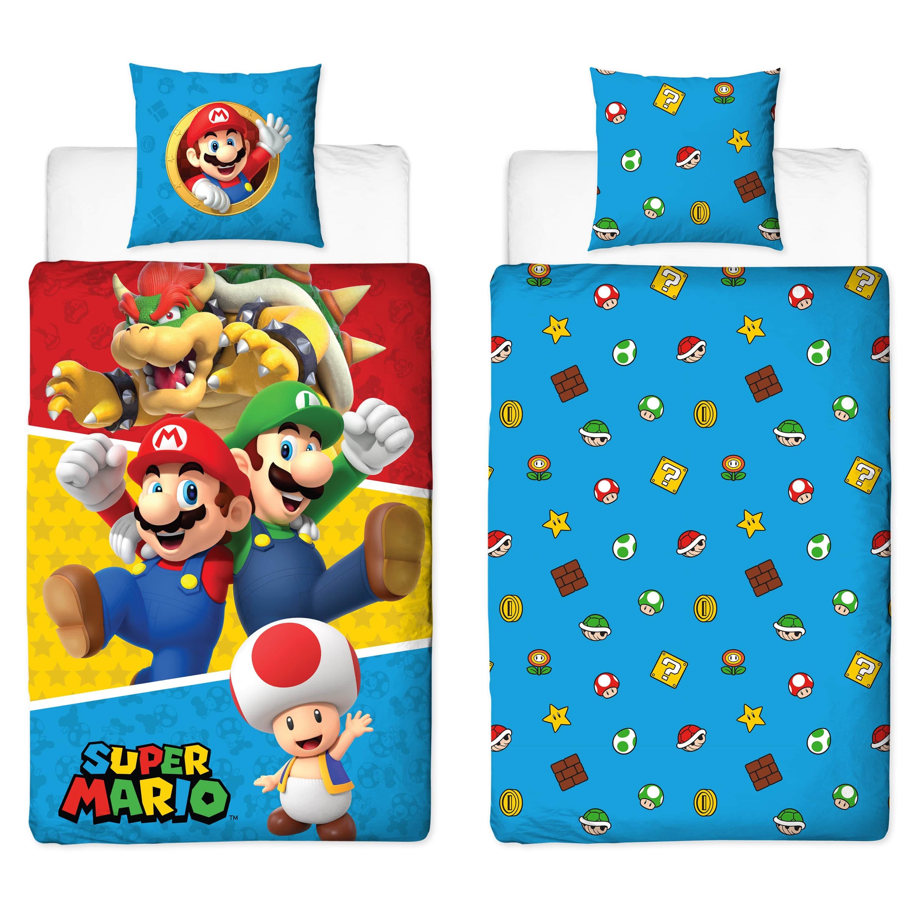 Familando Kinderbettwäsche Super Mario Set 2-teilig Bunt Mikrofaser - Bild 2