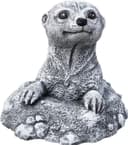 Stone and Style Gartenfigur Frostfeste Steinfigur Erdmännchen im Hügel Grau Bild 2