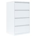 Steelboxx Hängeregisterschrank 4 Schubladen Weiß Stahl Bild 2